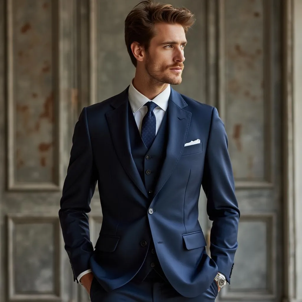 Traje Premium Azul Marino